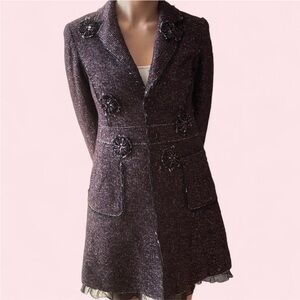 Lafayette 148 New York Purple Blazer Coat